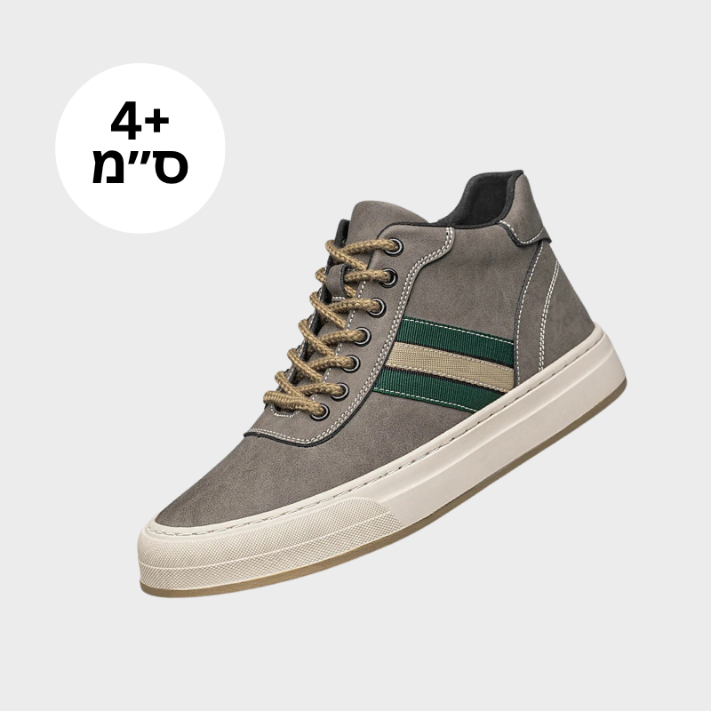 סניקרס הגבהה לגברים עם תוספת גובה של 6 ס״מ